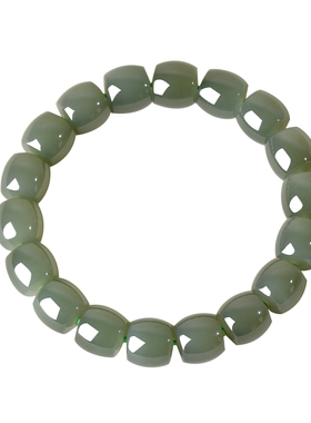 凤飞凰和田玉青白玉转运珠手链