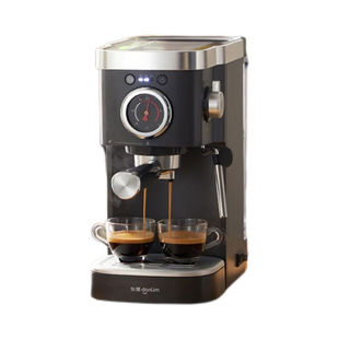 Donlim/东菱 DL-6400咖啡机意式温度可视全半自动家用奶泡机小型