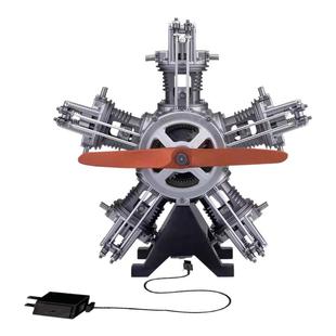 土星文化星型五缸发动机全金属拼装模型飞机迷你引擎组装电动玩具