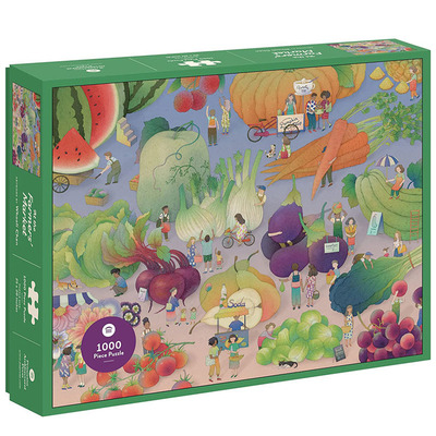 【现货】英文原版 【1000-Piece】在农贸市场 At the Farmers’ Market 拼图 创意文创 高颜值送礼礼物 正版进口