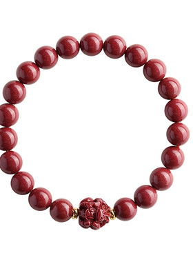 2026天然朱砂手串本命年转运珠