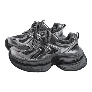 环球老爹鞋女鞋冬季加绒保暖轻便软底不累脚厚底增高休闲运动鞋子