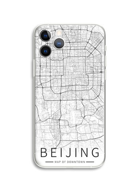 北京tpu地图城市情侣苹果