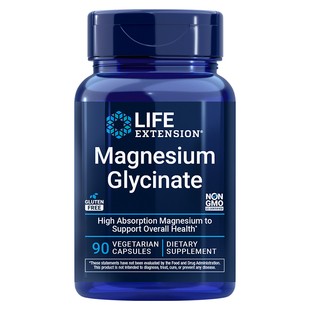 Life沿寿美国原装进口双甘氨酸镁片镁元素补充剂补镁成人轻松睡眠