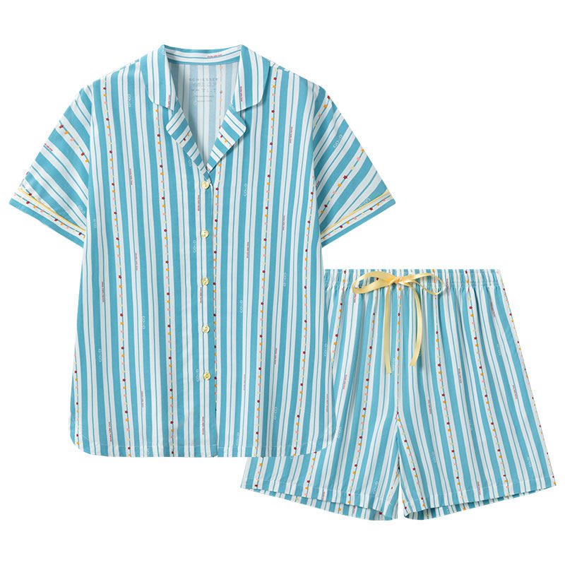 舒雅女士粘纤梭织家居服套装