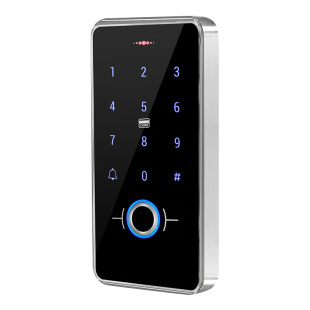室外防水指纹门禁系统一体机电磁力锁插锁玻璃木铁门刷卡密码套装