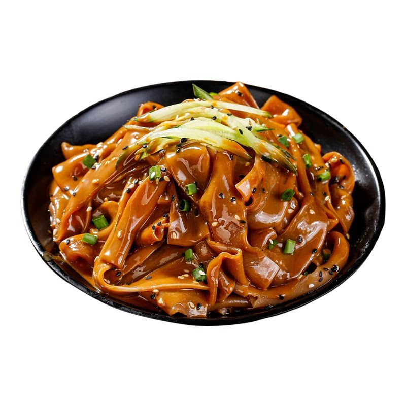 馋意满养麦鲜凉皮240g*7袋现做现发麻酱红油味免煮免泡开袋即食