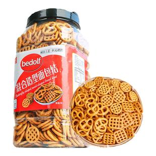 碱水蝴蝶结饼干蛋糕装饰网格面包圈烘焙海盐咸味焦糖混合小饼干