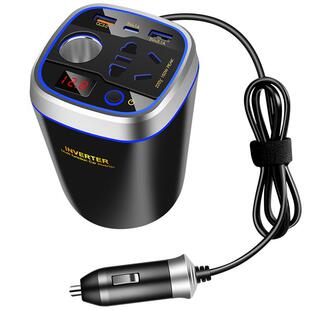 车载逆变转换器220v变压器小型插座12v转220v逆电器usb电源充电器