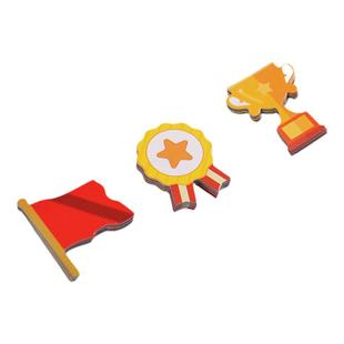 黑板磁力贴磁铁教具儿童奖励磁贴家用卡通贴片白板小星星红花笑脸冰箱贴幼儿园评比宝宝表扬片小组磁吸磁性