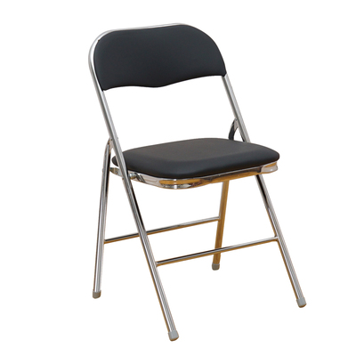 火锅店折叠椅子电镀红色餐椅加厚