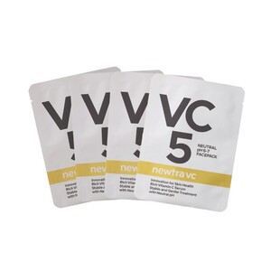 日本newtra vc面膜紧致焕亮白皙补水修护舒缓富勒烯水解胶原4片