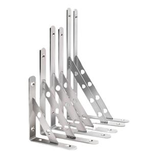 不锈钢三角支架托架三脚架免打孔墙上隔板置物架子直角固定支撑架