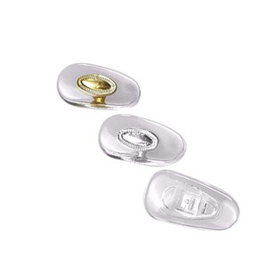 硅胶鼻托纺滑套眼镜鼻垫眼镜金属支架配件卡扣螺丝式气囊鼻垫