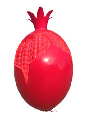 定制玻璃钢仿真水果卡通石榴籽雕塑民族团结标识小品树脂彩绘娃娃