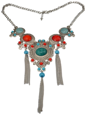 民族风流苏项链女藏族饰品