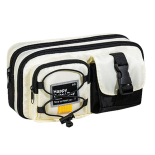 笔袋男生黑科技大容量工装风男孩ins学生黑色高颜值2025新款耐脏耐磨中学生超火铅笔盒