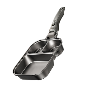 【第五代可拆卸·钛金】艺雅璐三合一煎锅家用早餐锅钛锅不粘锅