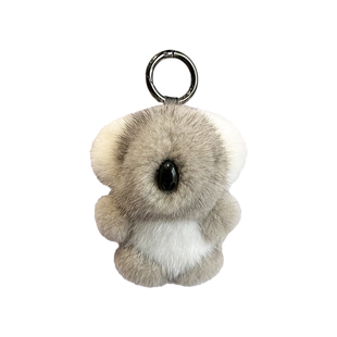 可爱水貂毛小考拉汽车钥匙扣挂件ins毛绒公仔玩偶书包包挂饰礼物