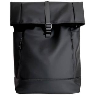 男士旅行双肩包女电脑背包男款大学生上班通勤包皮质大容量书包男