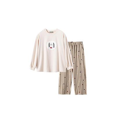 小黑托昵秋冬儿童亲子睡衣套装