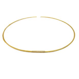 项链绳金色锁骨链项圈女颈带钢丝颈圈黄金吊坠皮绳蜜蜡吊坠绳颈链