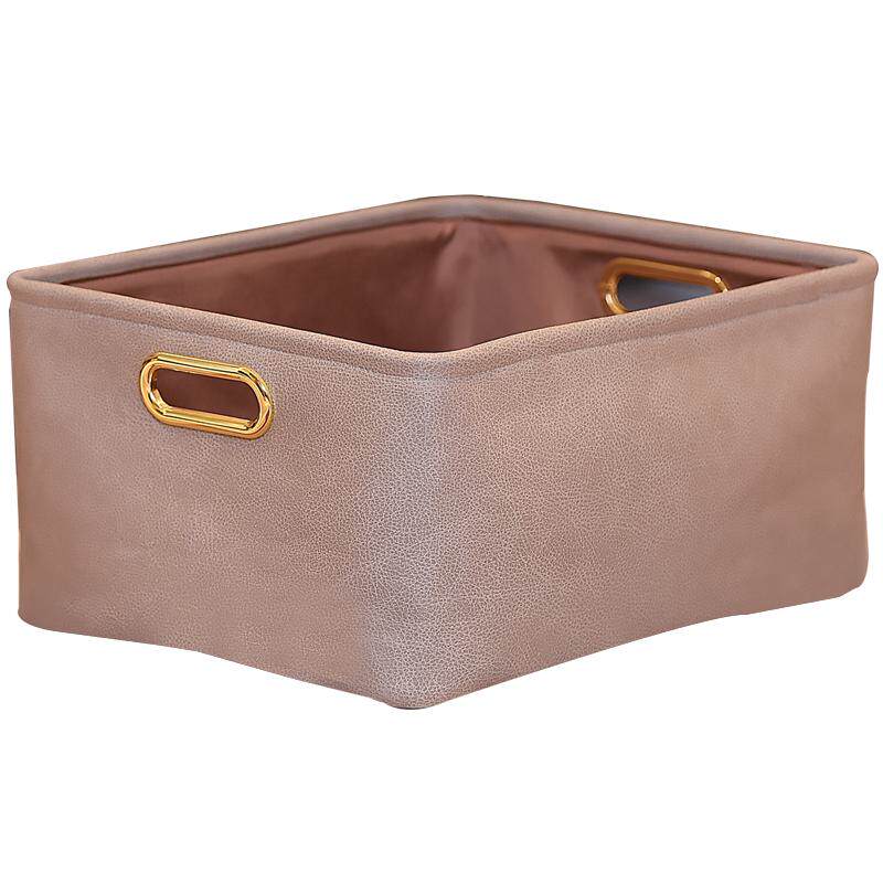 茶几收纳盒轻奢整理篮客厅桌面杂物零食收纳筐电视柜下玩具储物箱