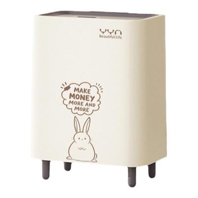 家用垃圾桶高颜值卫生间卧室客厅可爱轻奢厨房高脚高档大号12L升