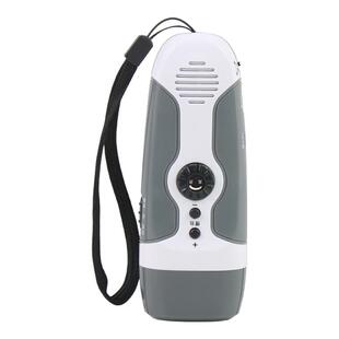 手摇手电筒带FM收音机防护应急救灾带警报照明手电筒家用