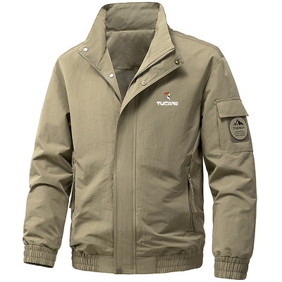 啄木鸟工装外套男立领飞行员夹克