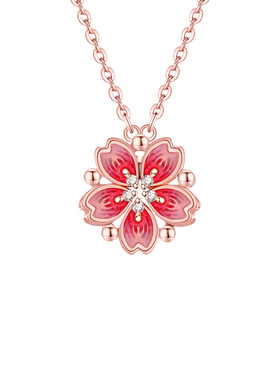 S999足银逃之夭夭项链女2025新款轻奢小众一款俩戴锁骨链生日礼物