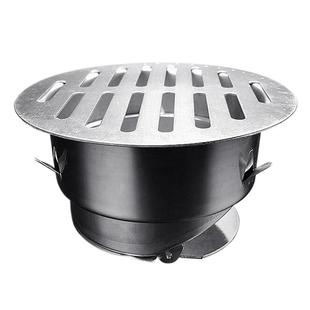 不锈钢阳台防臭地漏天台室外下水道110pvc圆形内插地漏防臭器盖子