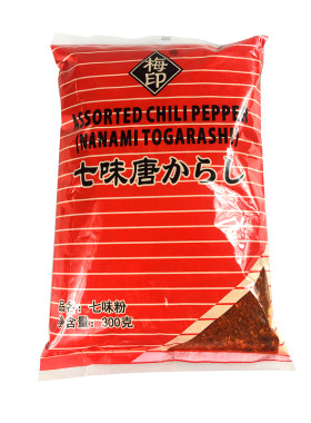 梅印坂川七味粉日本300g唐辛子