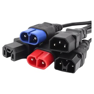 电动车电源线输出线圆孔方头充电线国标三孔适用雅迪爱玛台铃