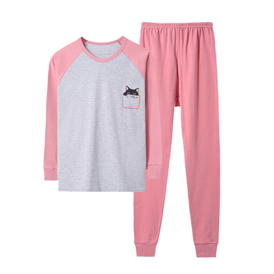 俞兆林少女秋衣秋裤纯棉秋冬套装