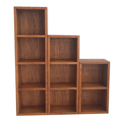 实木书架展示柜收纳柜置物架矮柜