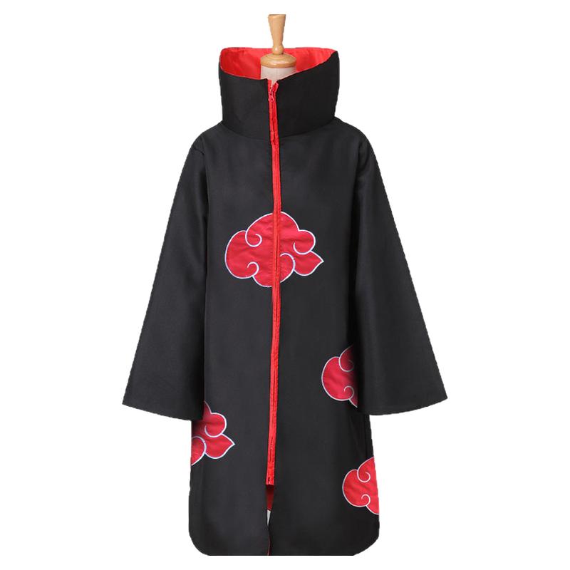 忍者火影晓组织披风动漫cos演出服装宇智波鼬鸣人红云袍佩恩外套