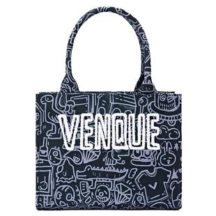 加拿大VENQUE范克蓝色迷你托特包女通勤包包手提包女包上课小包