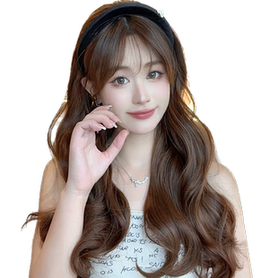 假发女长发一体式发箍半头套 仿真发大波浪全头套自然长卷发发套
