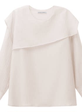 swx studio 柔雾衬衣 春夏气质桑蚕丝混纺小清新衬衫1100A