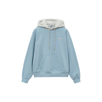 MARITHE撞色连帽卫衣