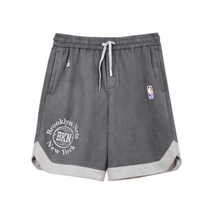 kq区绫致杰克琼斯男夏NBA联名布鲁克林篮网队百搭运动宽松短裤