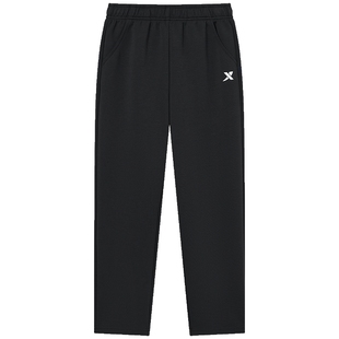 特步童装儿童裤子男童直筒运动裤2026秋冬新款大童卫裤加绒裤长裤