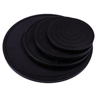 手办泥塑陶艺雕塑转台学生雕塑转盘显示器塑料转盘插花展示旋转