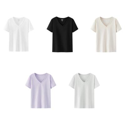 森马凉感吸湿速干抑菌短袖T恤女