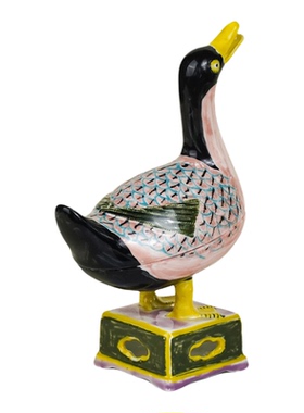 景德镇复古三彩文创盲盒摆件定制