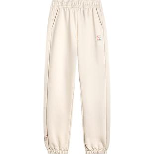 李宁运动服 运动时尚系列 女款宽松简约舒适百搭LOGO吸睛束脚卫裤