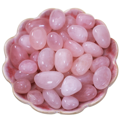 粉色水晶雨花石天然玛瑙石雨花石