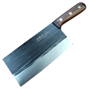 千烙公加厚锻打刀厨房家用锋利老式菜刀大排档斩切两用刀烧腊刀具