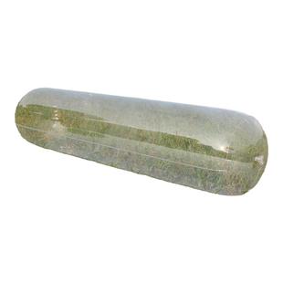 艾美德透明充气枕头圆柱形颈枕腰靠创意抱枕坐车神器折叠吹气炮架